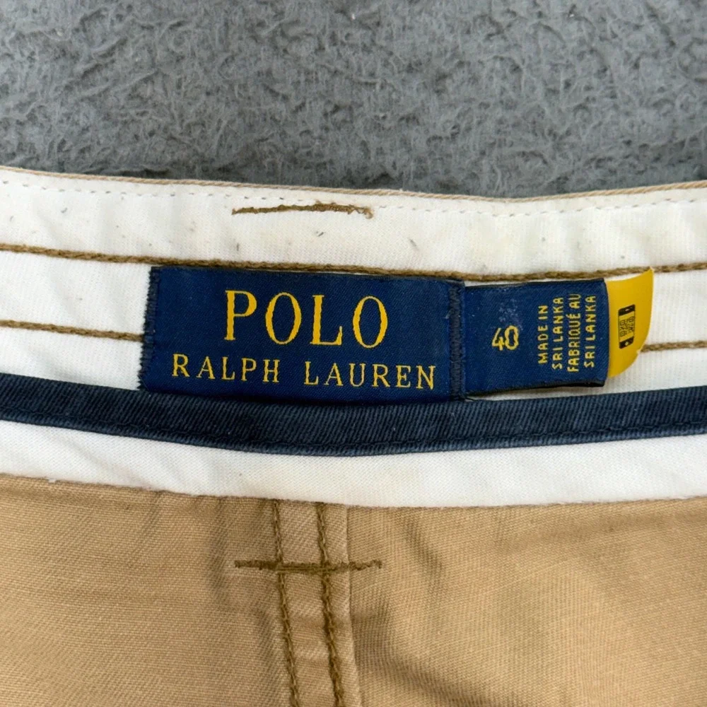Polo Ralph Lauren Cargo Shorts Mens 40 Tan‎ Khaki Classic Polo Chino 2122